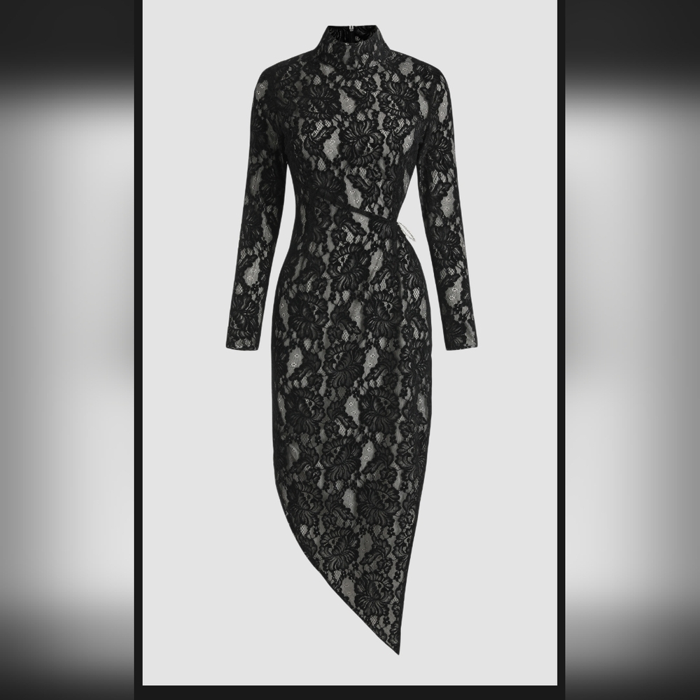 Cider Black Lace Dress